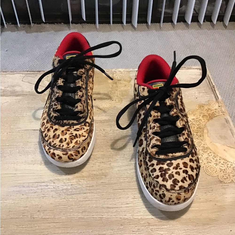 Nike Court "FEAR LESS” Air Vapor Wing Premium Leopard Print Sneakers - Size 8.5 - Picture 11 of 11